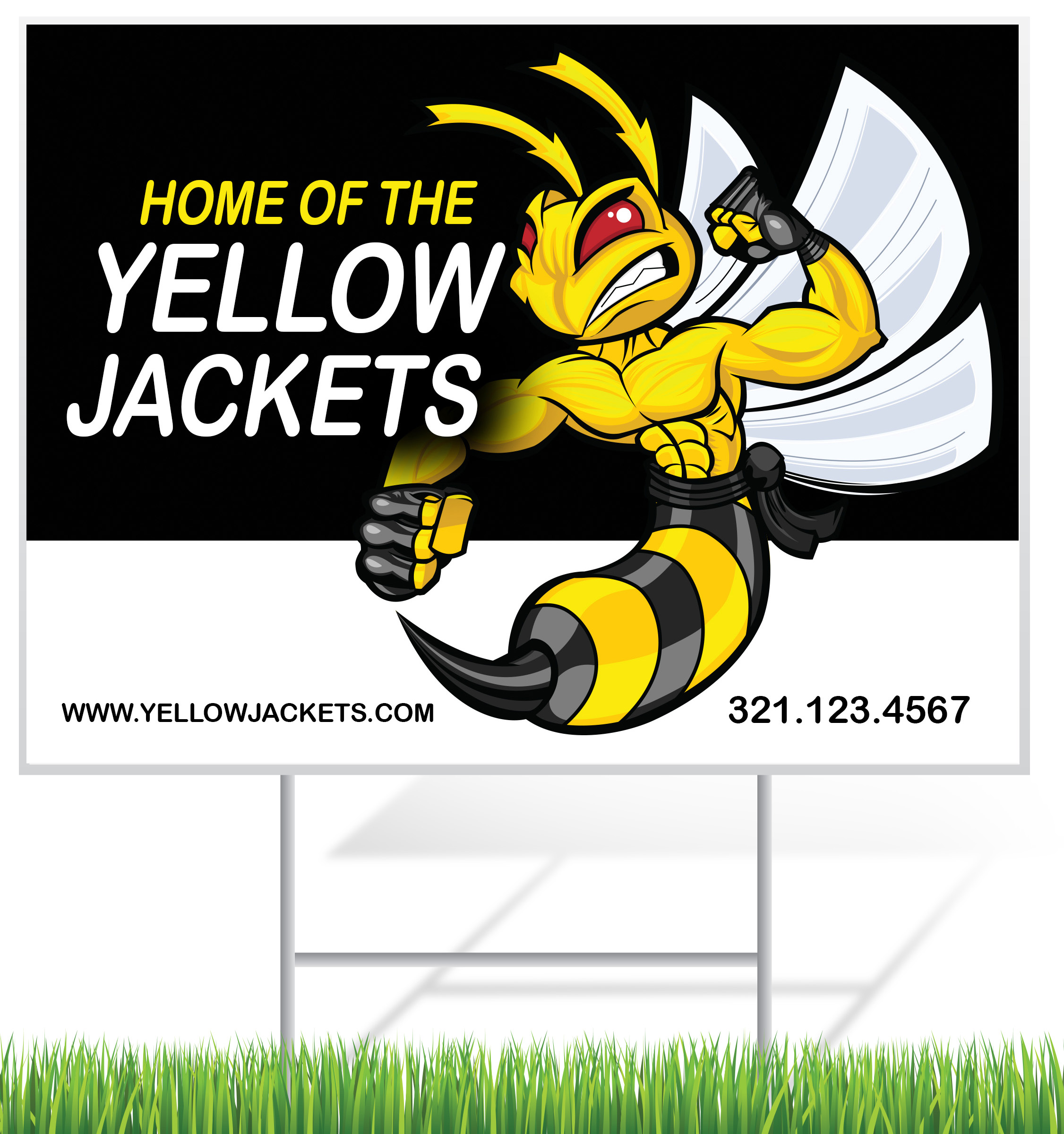 Sports Lawn Sign Example | LawnSigns.com